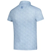 Girls Youth FootJoy Light Blue Arnold Palmer Invitational Speckle Print Polo