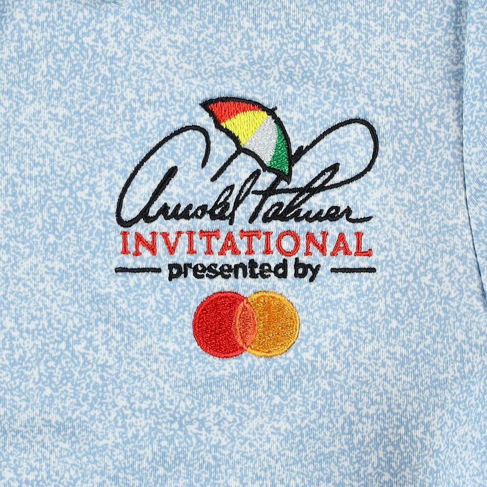 Girls Youth FootJoy Light Blue Arnold Palmer Invitational Speckle Print Polo