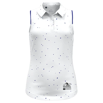 Under Armour Arnold Palmer Invitational Polo sans manches à micro imprimé pour fille