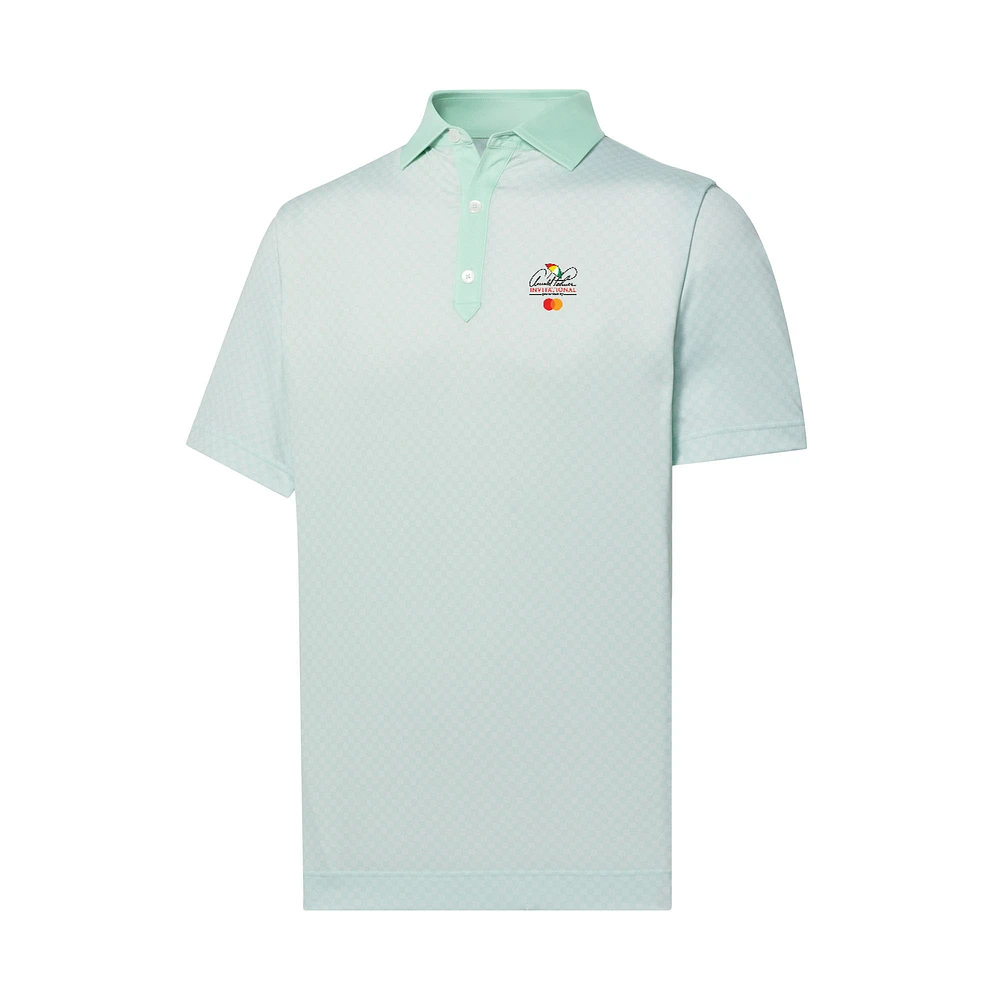 Polo FootJoy vert clair Arnold Palmer Invitational Checker Print Lisle pour homme