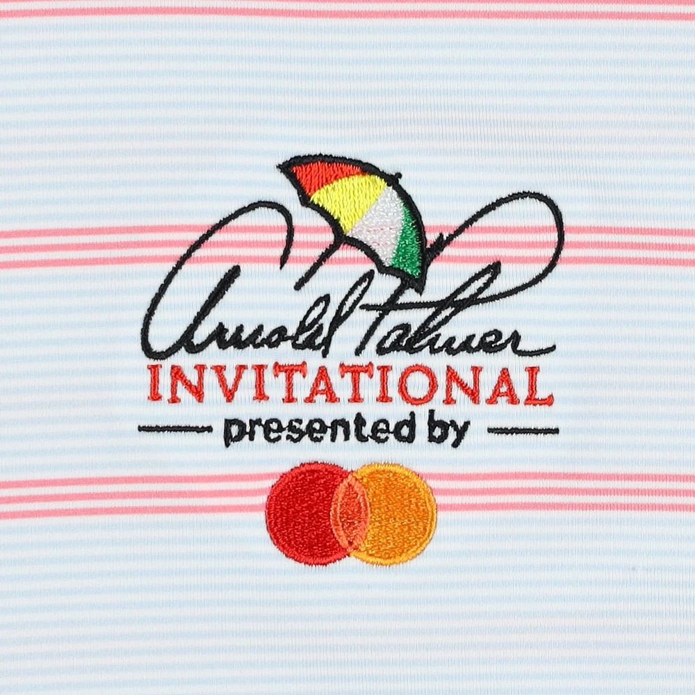 Polo FootJoy Arnold Palmer Invitational ProDry Multi Pinstripe Lisle blanc pour homme