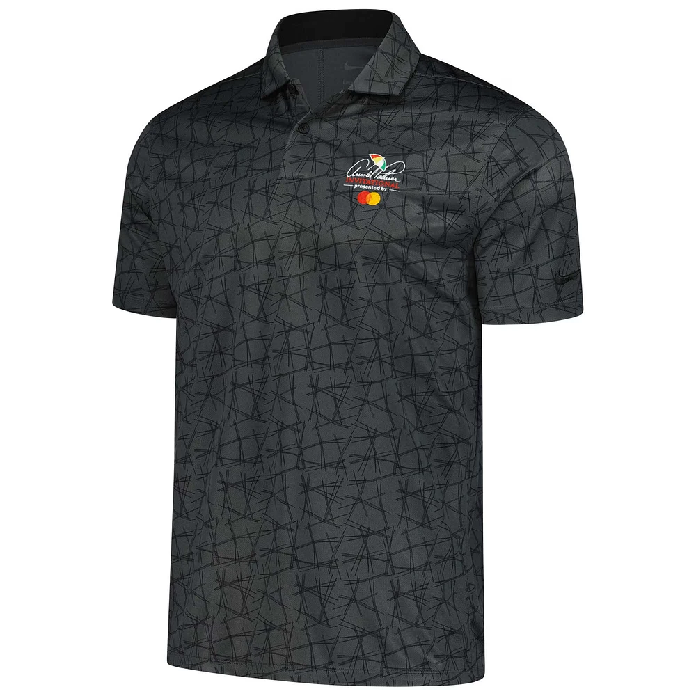 Men's Nike  Black Arnold Palmer Invitational Longleaf Performance Polo