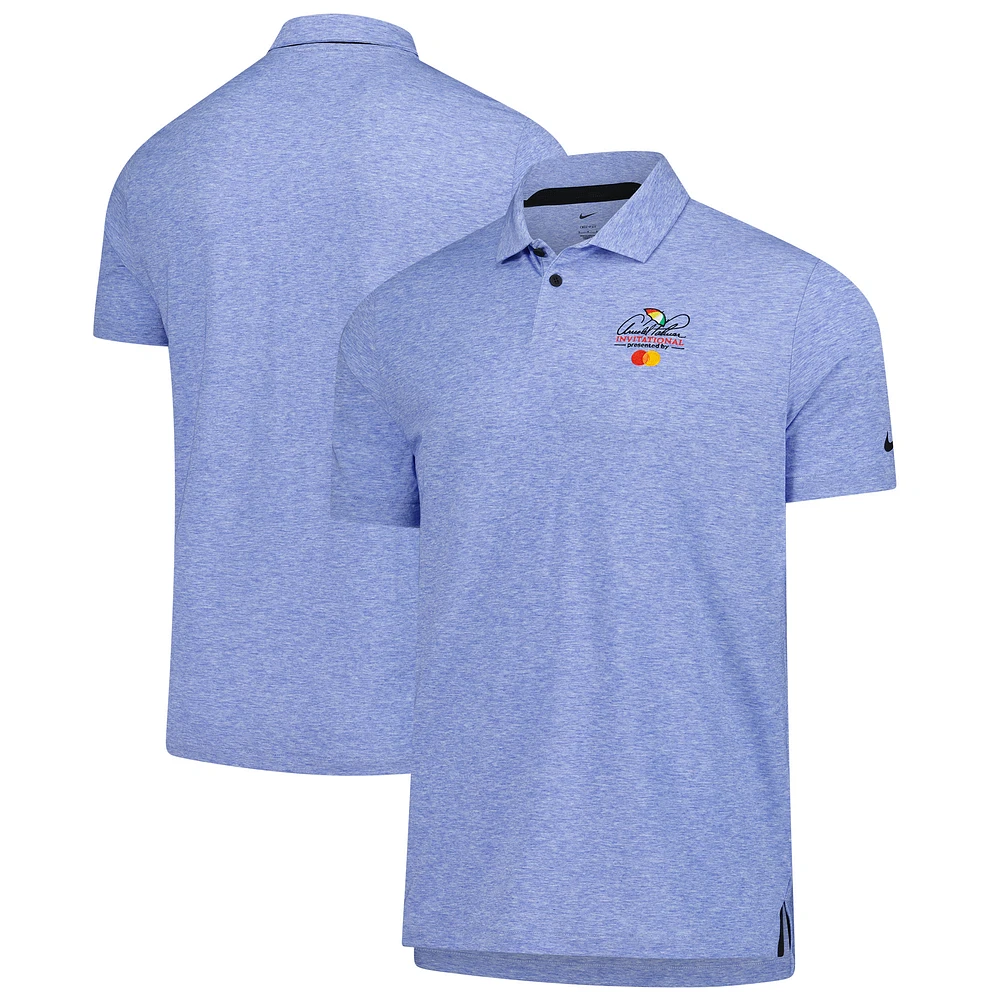 Men's Nike  Royal Arnold Palmer Invitational Heather Tour Performance Polo