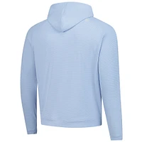 Men's Peter Millar  Blue Arnold Palmer Invitational Pine Sugar Stripe Performance Pullover Hoodie