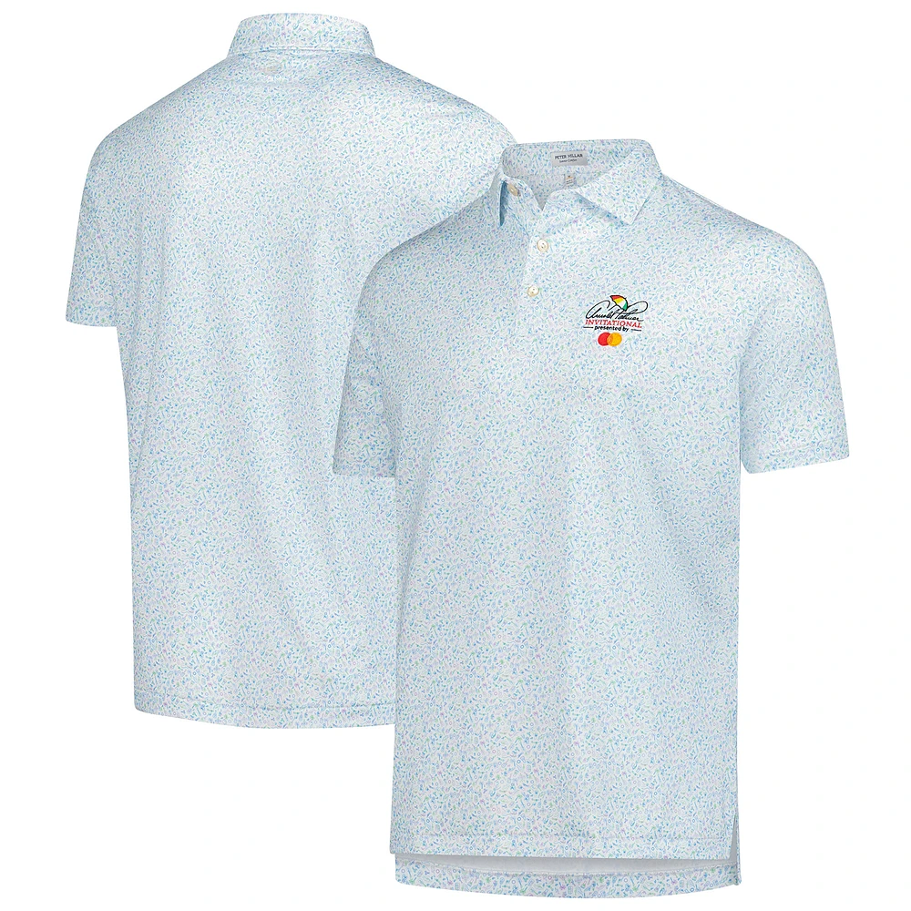Men's Peter Millar  White Arnold Palmer Invitational Island Jammin' Performance Jersey Polo
