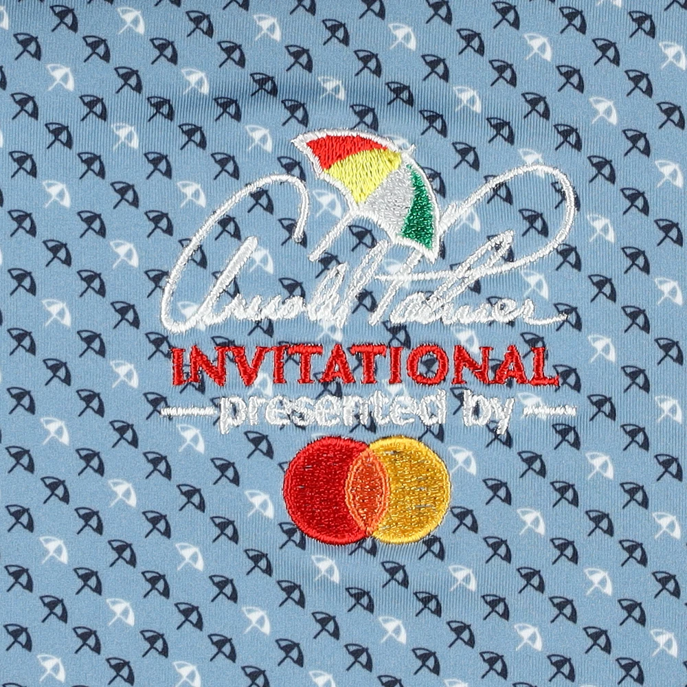 Men's Puma  Blue Arnold Palmer Invitational Micro Umbrellas MATTR Polo