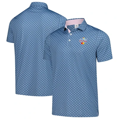Men's Puma  Blue Arnold Palmer Invitational Micro Umbrellas MATTR Polo