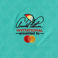 Men's Puma  Green Arnold Palmer Invitational Tipped Jacquard Polo