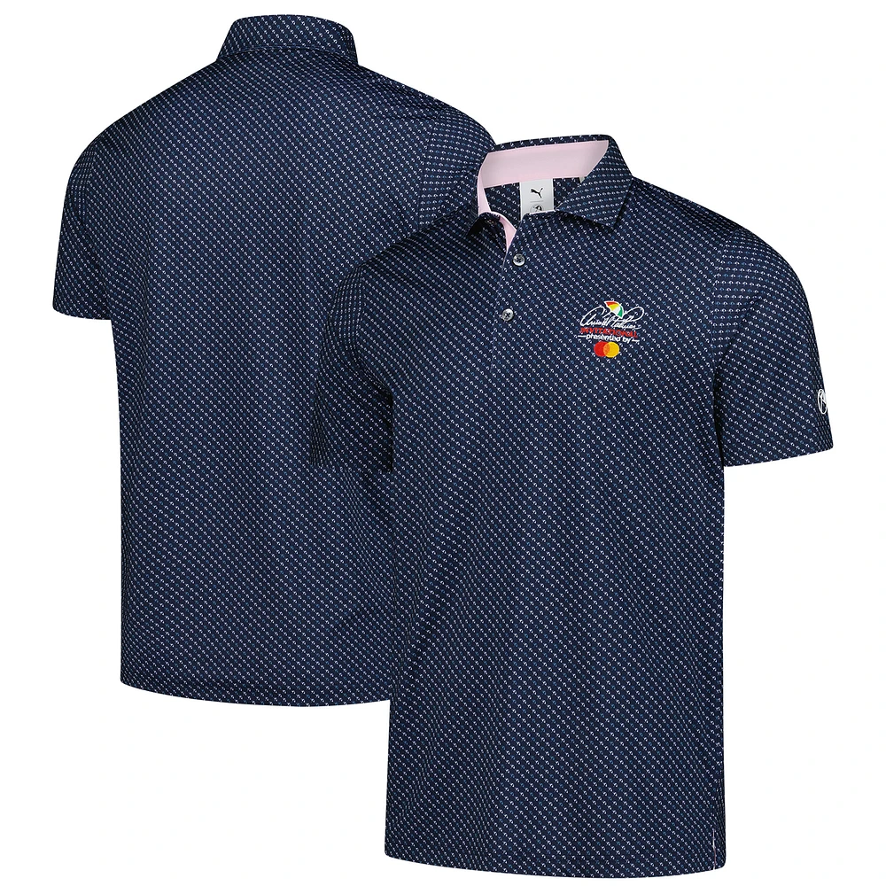 Men's Puma  Navy Arnold Palmer Invitational Micro Umbrellas Polo