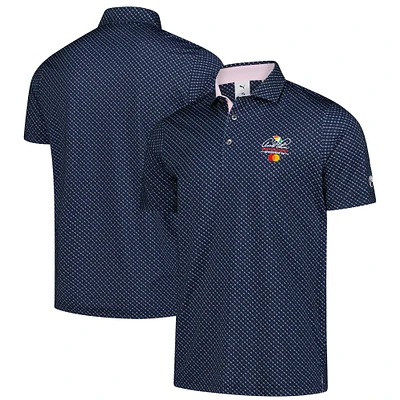 Men's Puma  Navy Arnold Palmer Invitational Micro Umbrellas Polo