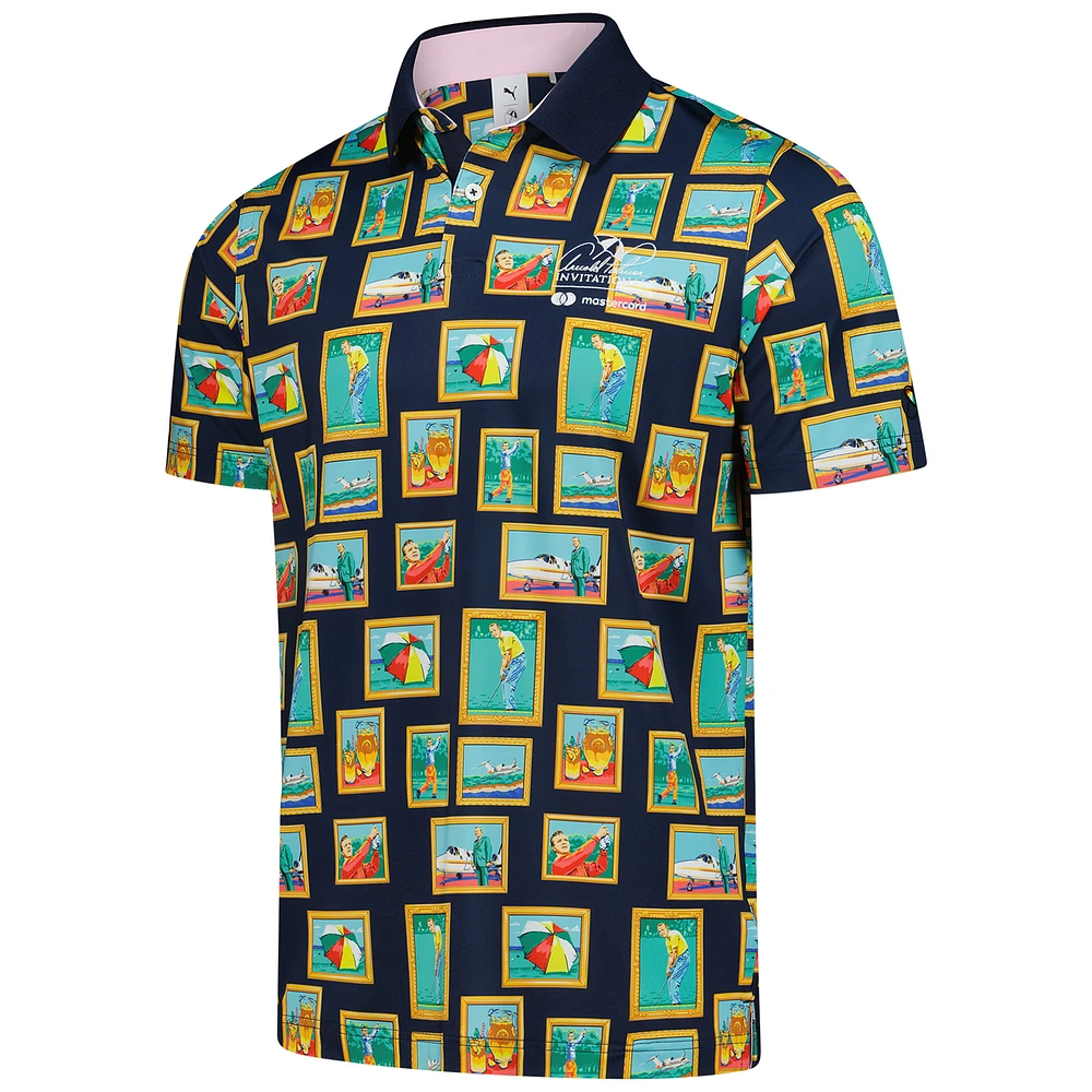 Men's Puma  Navy Arnold Palmer Invitational Photo MATTR Polo