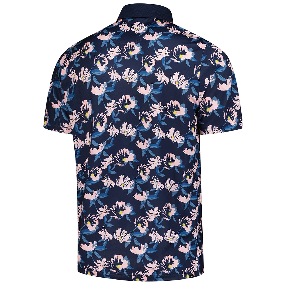 Men's Puma  Navy Arnold Palmer Invitational Springs Floral Polo