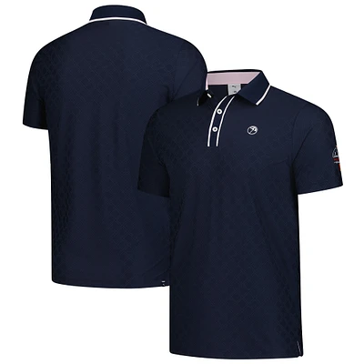 Polo Puma bleu marine Arnold Palmer Invitational à liseré jacquard pour homme