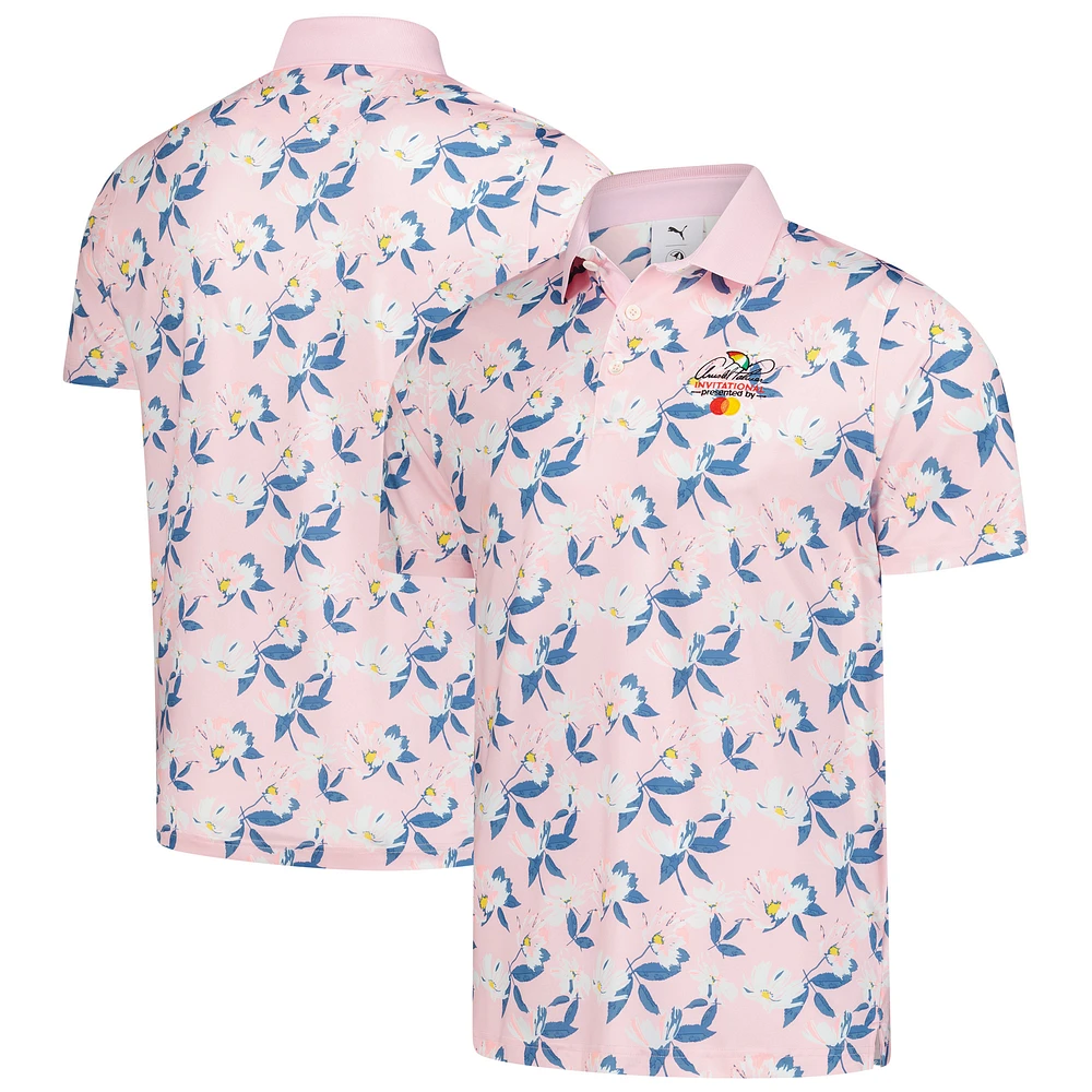 Men's Puma  Pink Arnold Palmer Invitational Springs Floral Polo