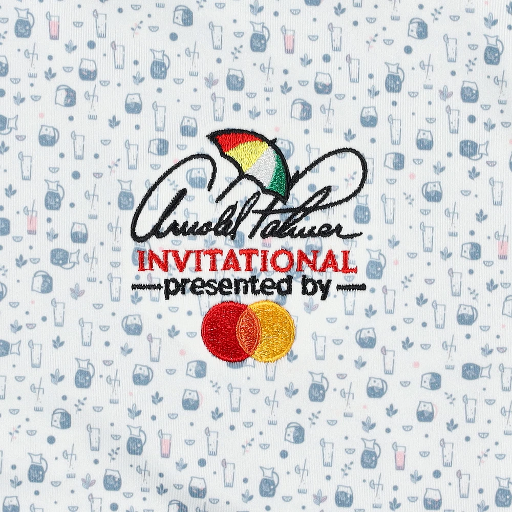 Men's Puma  White Arnold Palmer Invitational Tea Time MATTR Polo