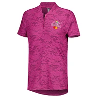 Polo en jacquard Arnold Palmer adidas rose pour homme