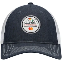 Men's Ahead Navy/White Arnold Palmer Invitational Logo Mesh Snapback Hat