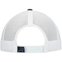 Men's Ahead Navy/White Arnold Palmer Invitational Logo Mesh Snapback Hat