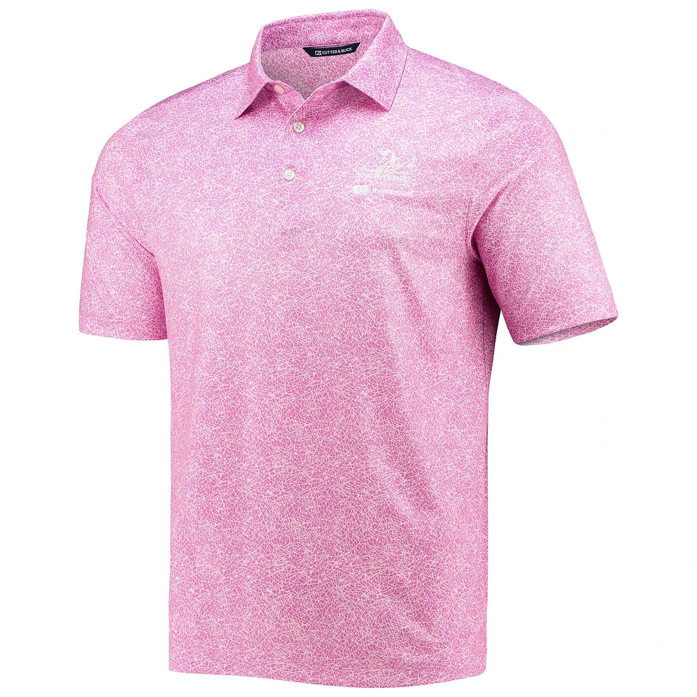 Polo Arnold Palmer Invitational Constellation Cutter & Buck rose pour homme