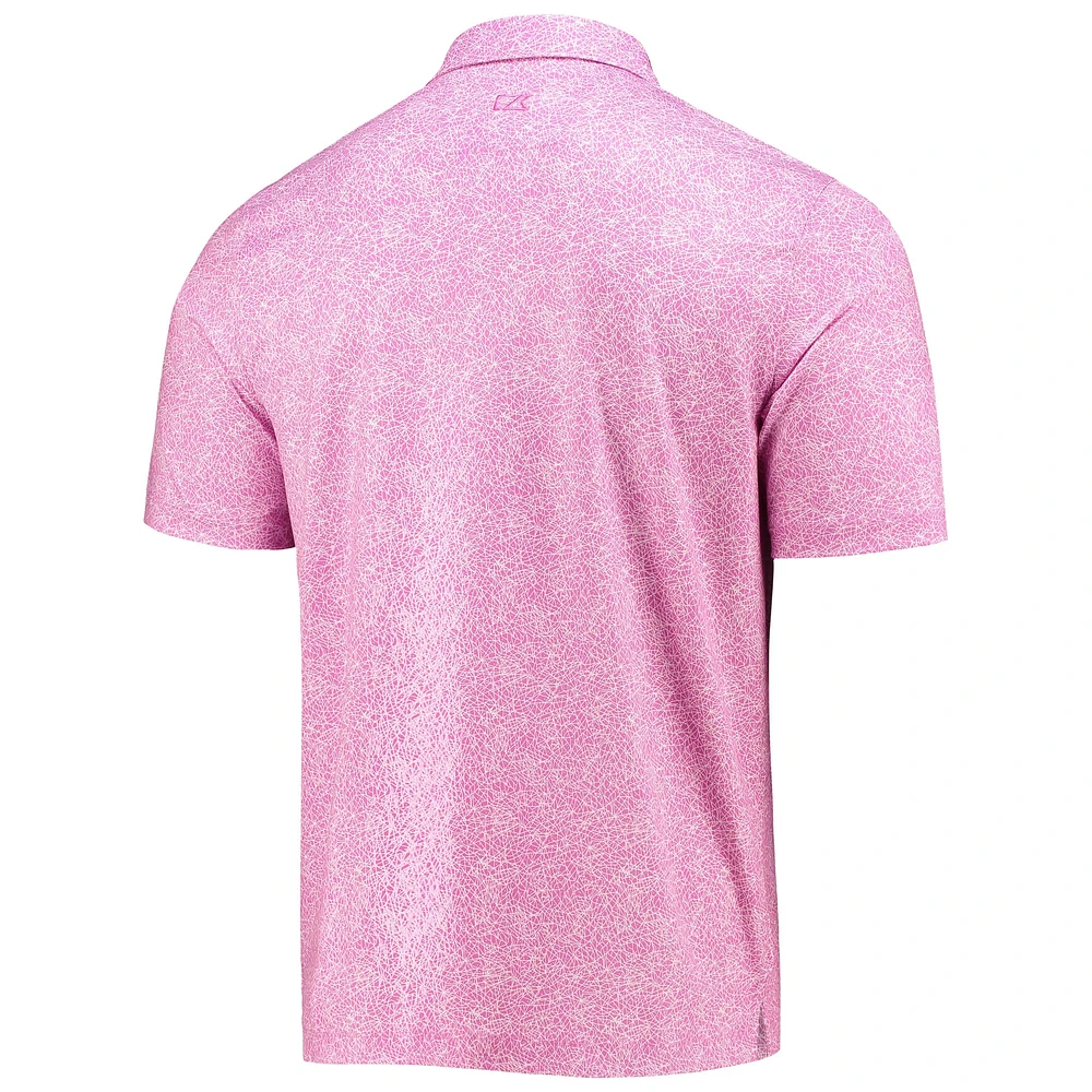 Men's Cutter & Buck Pink Arnold Palmer Invitational Constellation Polo