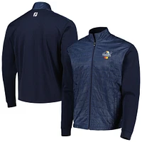 Veste hybride FootJoy Arnold Palmer Invitational entièrement zippée pour homme, bleu marine