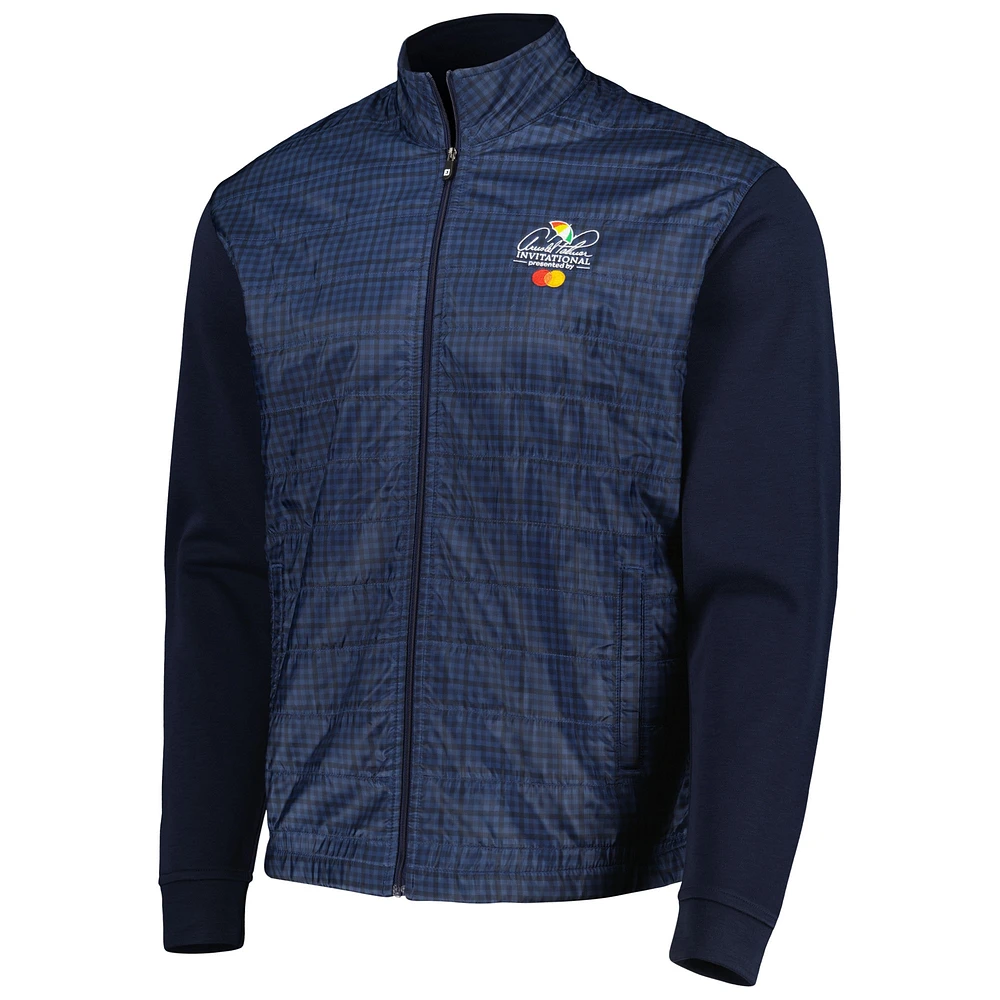 Veste hybride FootJoy Arnold Palmer Invitational entièrement zippée pour homme, bleu marine