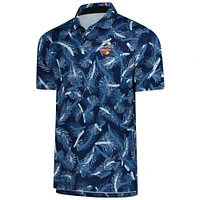 Men's Nike Blue Arnold Palmer Invitational Pine Print Performance Polo