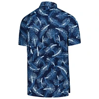 Men's Nike Blue Arnold Palmer Invitational Pine Print Performance Polo