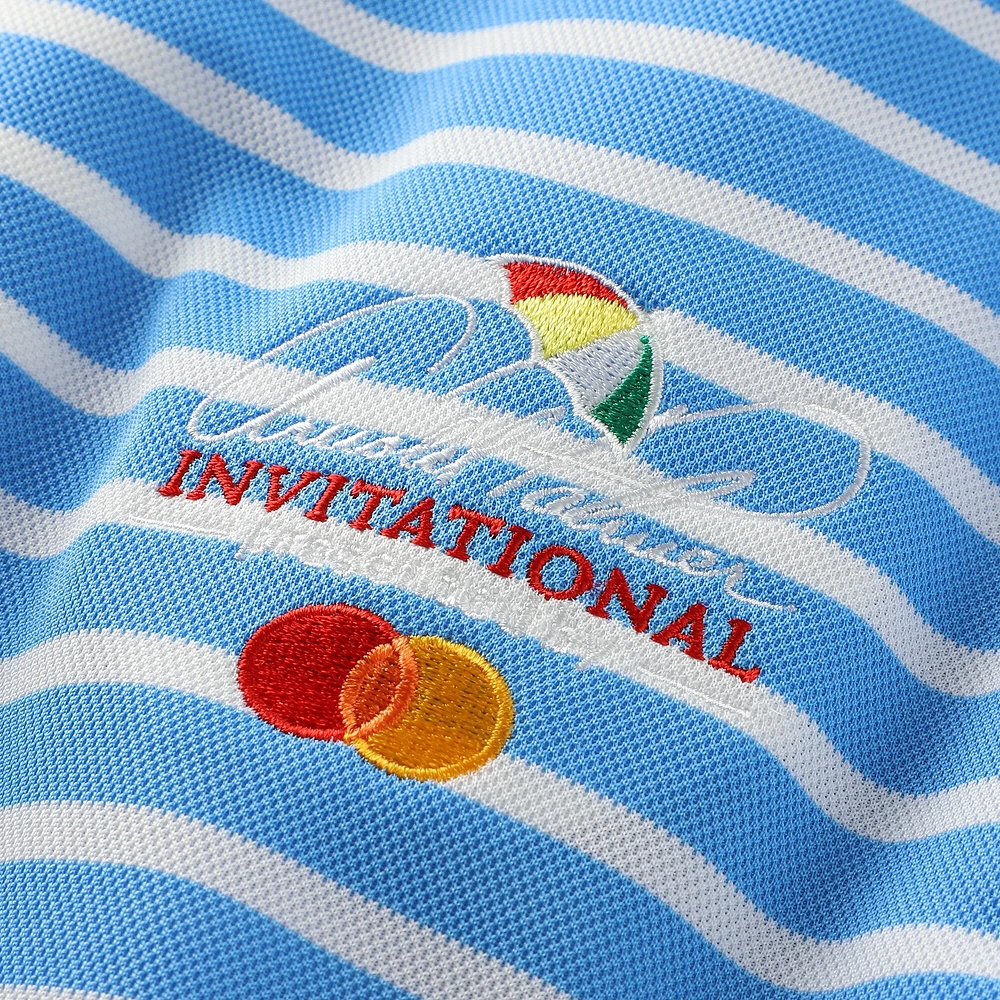 Polo Nike bleu Arnold Palmer Invitational Victory Stripe Performance pour homme