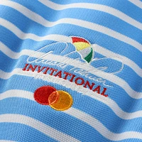 Polo Nike bleu Arnold Palmer Invitational Victory Stripe Performance pour homme