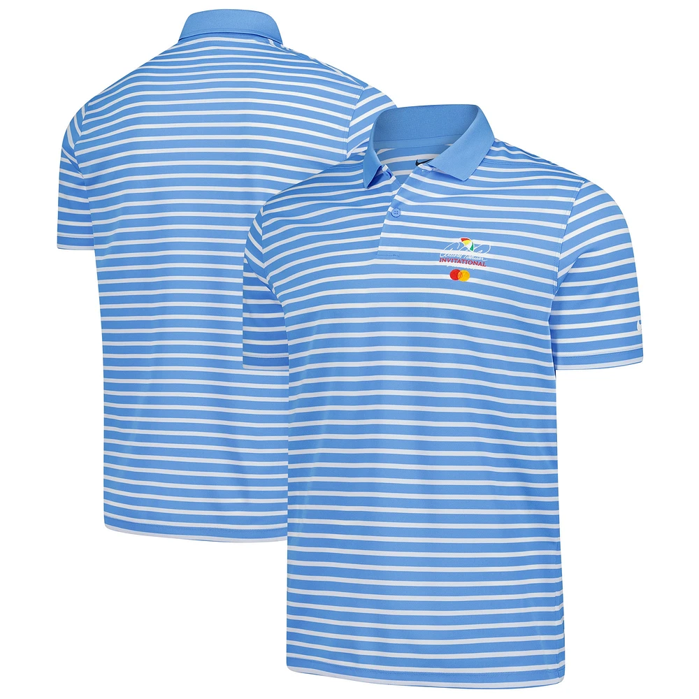Polo Nike bleu Arnold Palmer Invitational Victory Stripe Performance pour homme