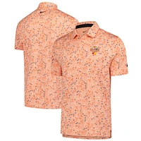Men's Nike Orange Arnold Palmer Invitational Micro Floral Performance Polo