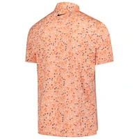 Men's Nike Orange Arnold Palmer Invitational Micro Floral Performance Polo