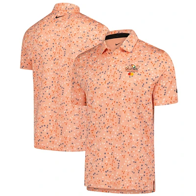 Men's Nike Orange Arnold Palmer Invitational Micro Floral Performance Polo