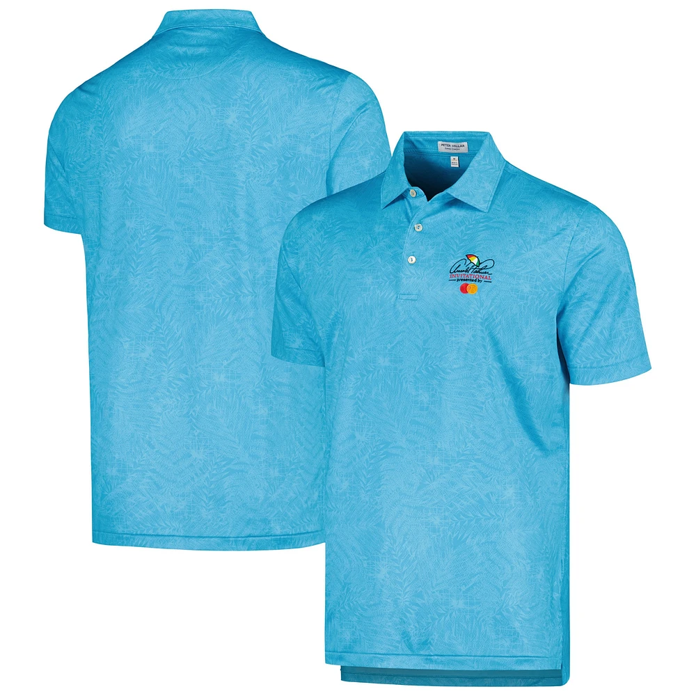 Men's Peter Millar Blue Arnold Palmer Invitational Sylvan Performance Jersey Polo