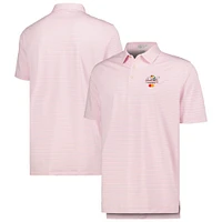 Men's Peter Millar Light Pink Arnold Palmer Invitational Drum Striped Polo