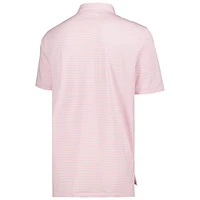 Men's Peter Millar Light Pink Arnold Palmer Invitational Drum Striped Polo