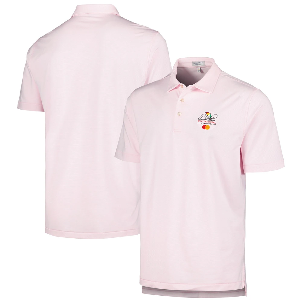 Men's Peter Millar Light Pink Arnold Palmer Invitational Jubilee Stripe Polo