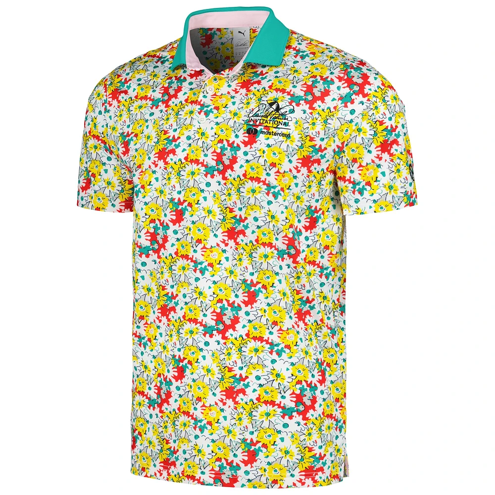 Polo vert Puma Arnold Palmer Invitational Floral MATTR pour hommes