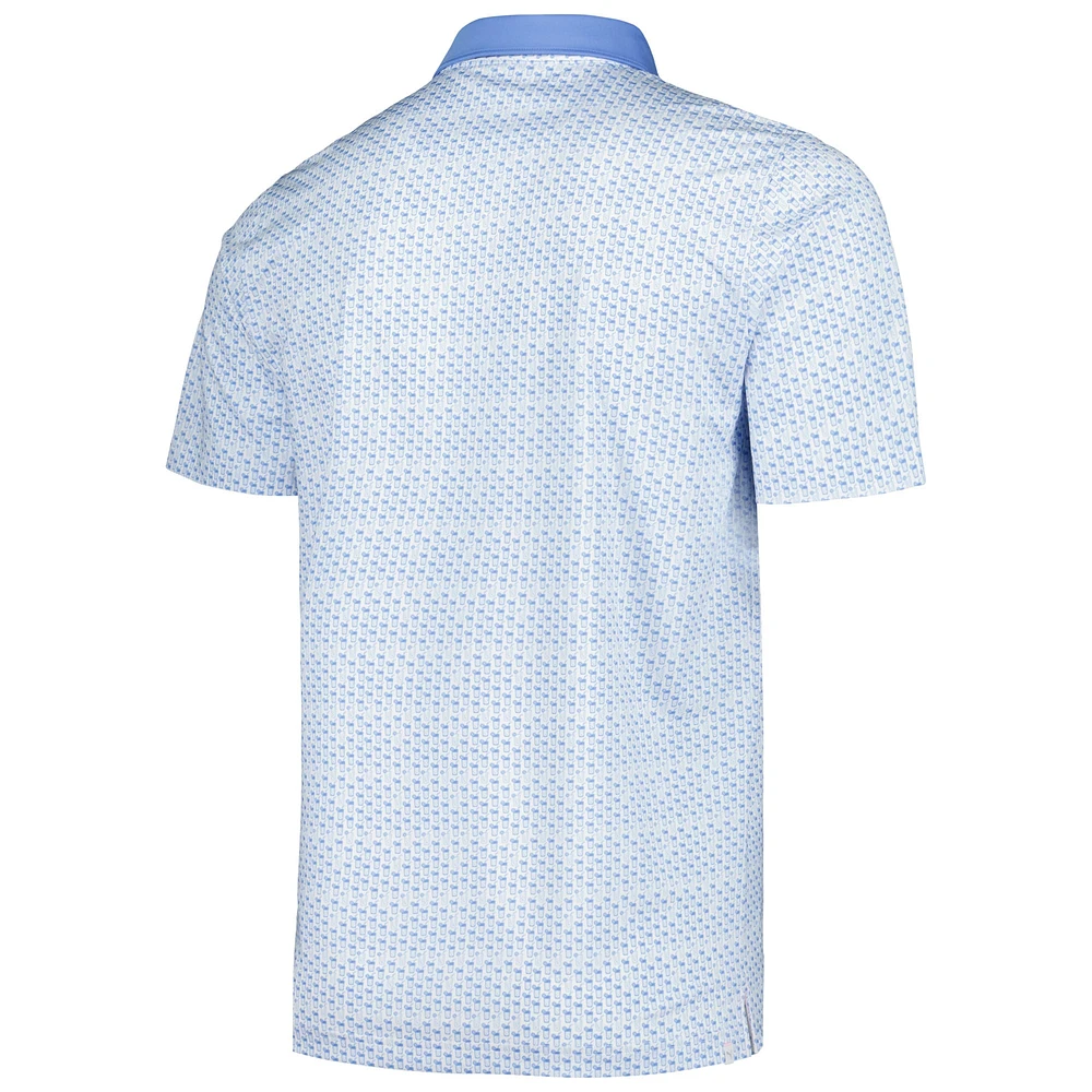 Men's Puma Light Blue Arnold Palmer Invitational Iced Tea MATTR Polo