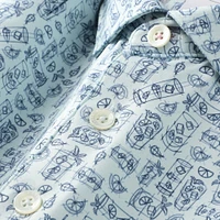 Polo Puma Arnold Palmer MATTR Sketch bleu clair pour homme