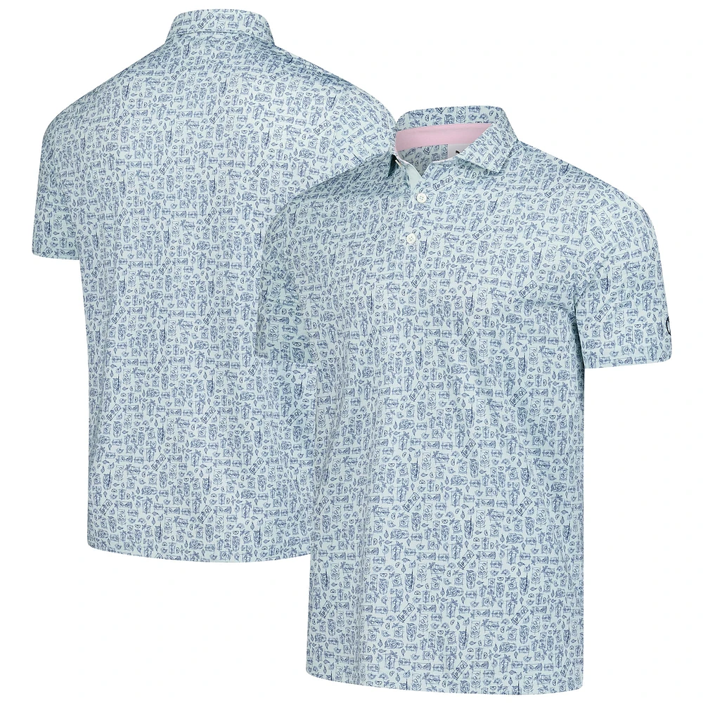Polo Puma Arnold Palmer MATTR Sketch bleu clair pour homme
