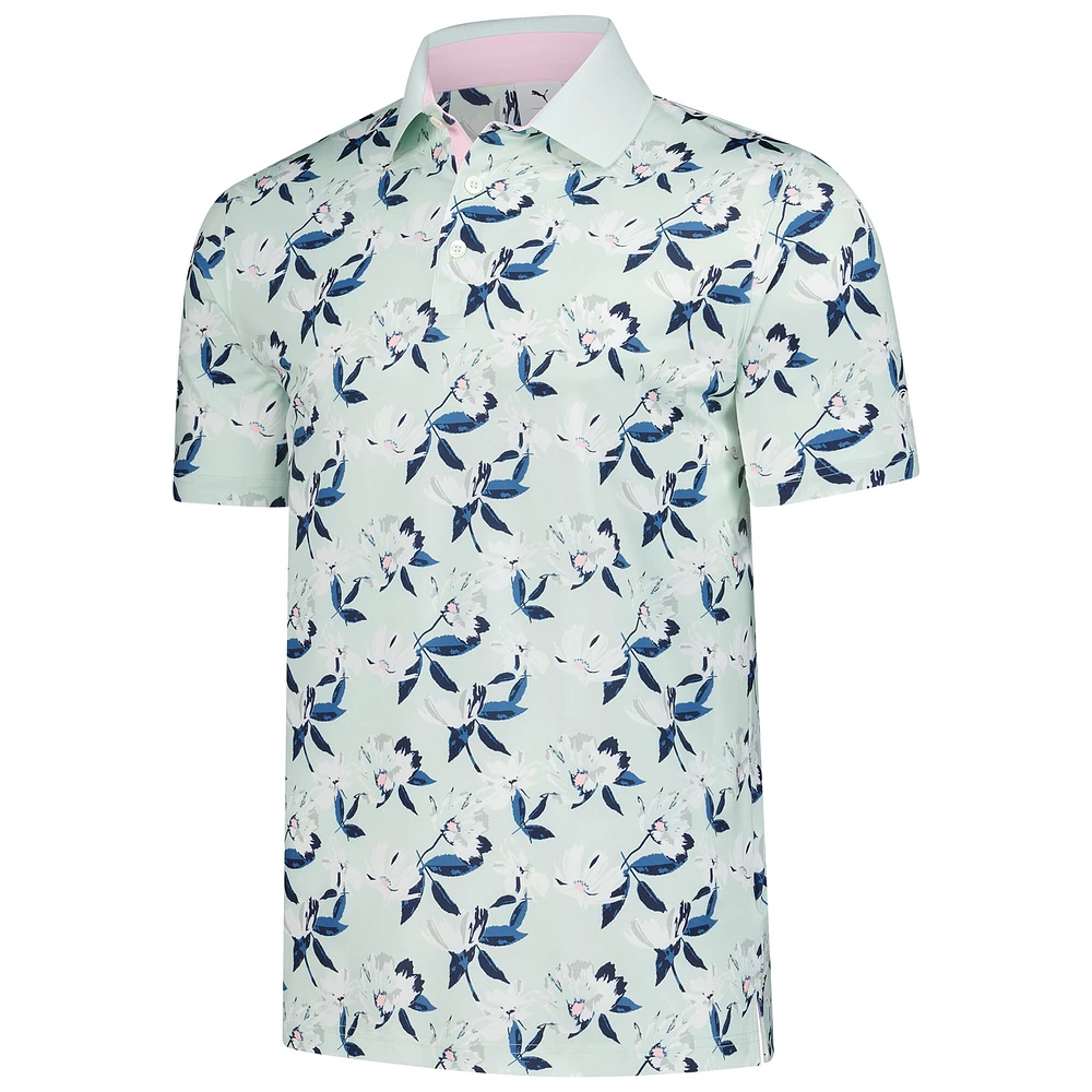 Men's Puma Mint Arnold Palmer MATTR Spring Florals Polo