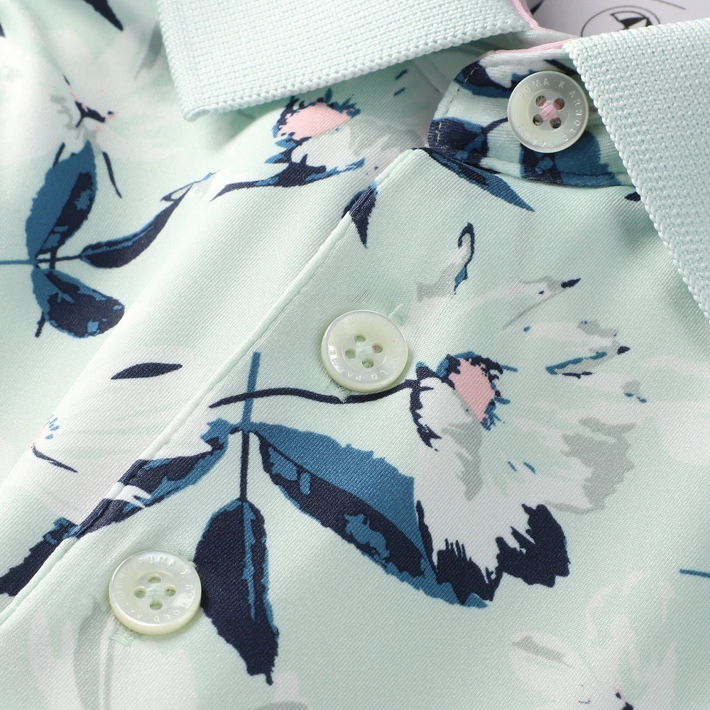 Men's Puma Mint Arnold Palmer MATTR Spring Florals Polo