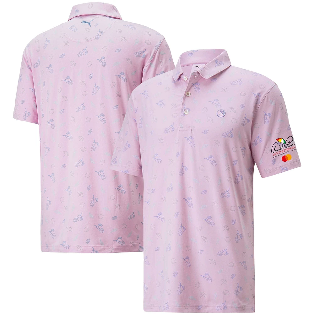 Polo CLOUDSPUN Puma Arnold Palmer Invitational Contender pour homme, rose