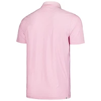 Men's Puma Pink Arnold Palmer Invitational Jacquard Stripe MATTR Polo