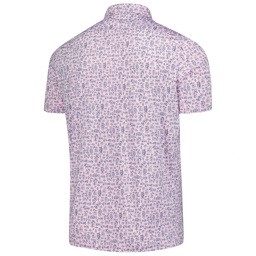 Men's Puma Pink Arnold Palmer MATTR Sketch Polo