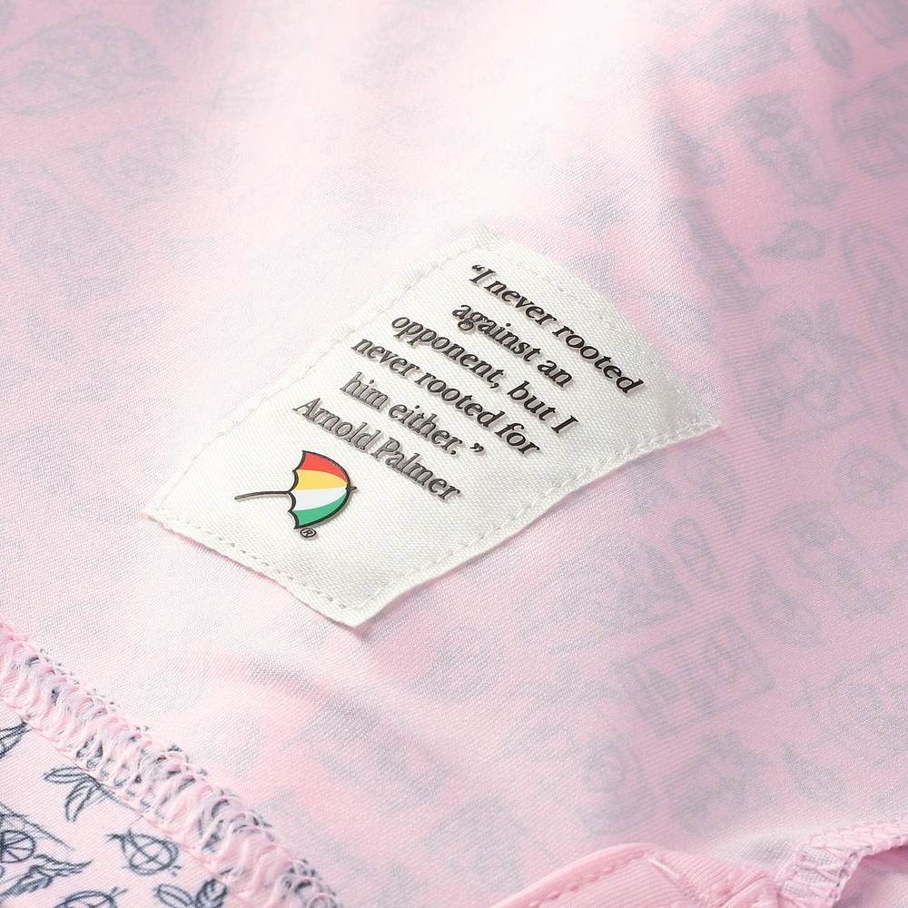 Men's Puma Pink Arnold Palmer MATTR Sketch Polo