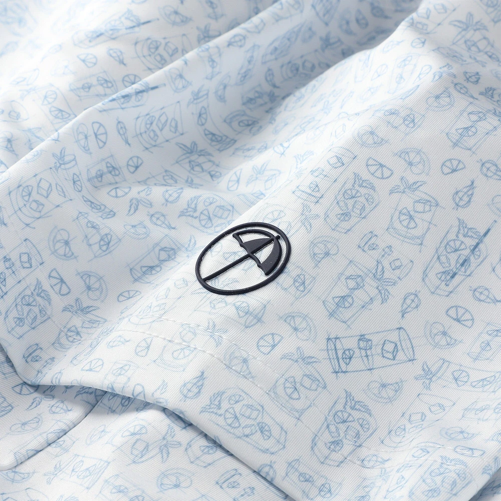 Polo Puma blanc Arnold Palmer MATTR Sketch pour homme