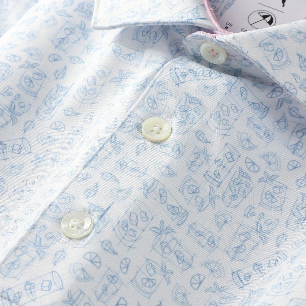 Polo Puma blanc Arnold Palmer MATTR Sketch pour homme